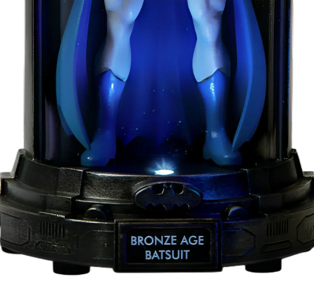 The Bradford Exchange BATMAN: Decades of the DARK KNIGHT™ Sculpture Collection Issue #1: 'Bronze Age Batsuit' Masterfully Crafted Figure with LED-Lit Display Case 7-Inches