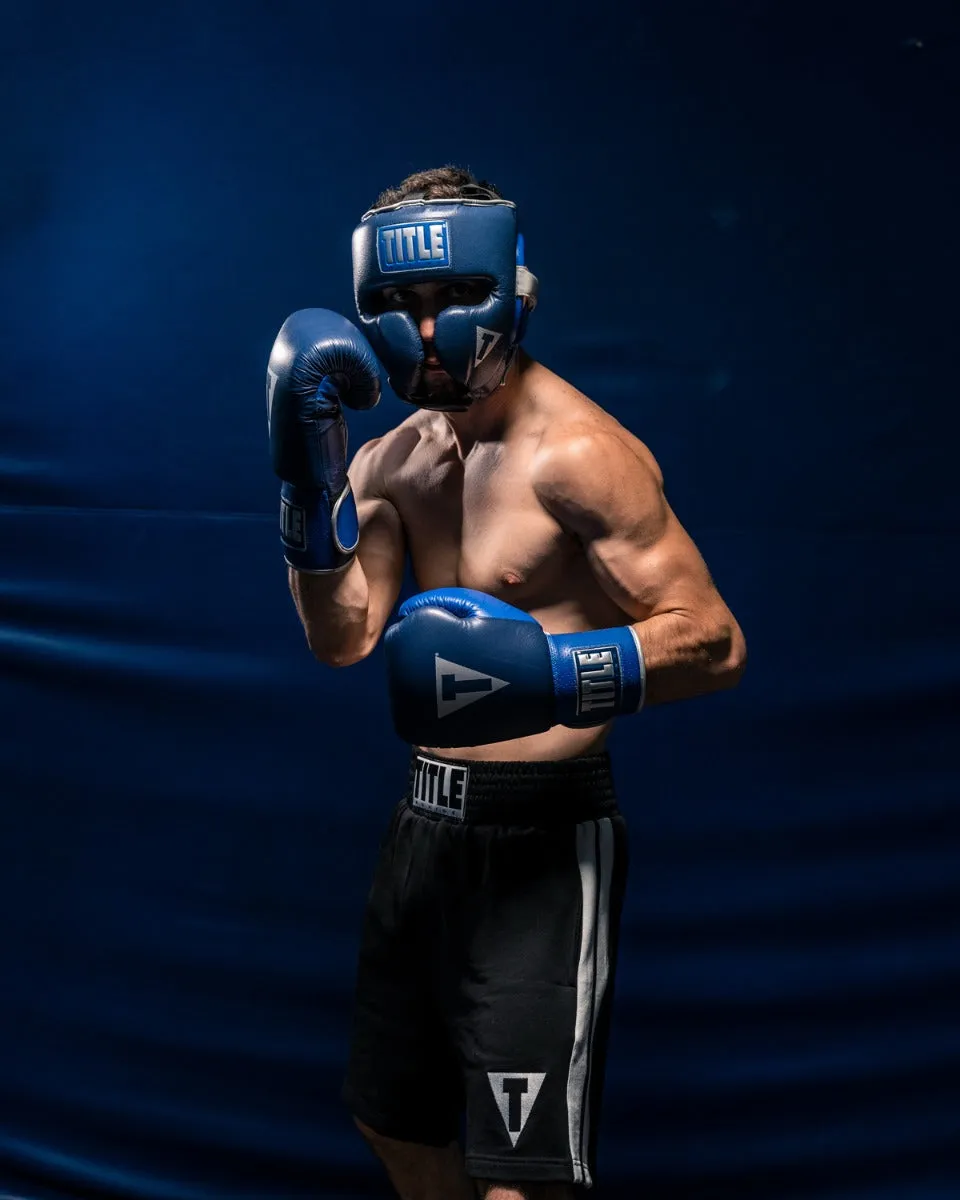 TITLE Boxing Royalty Leather Training Headgear