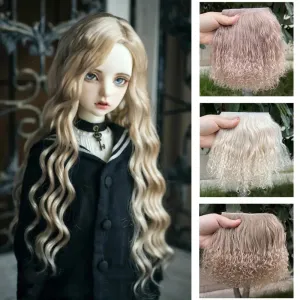 Wholesale Sheepskin Wool Mongolia Fur Fabric | Curly Hair for Toys & Dolls | Hair Extensions & Wigs for BJD, SD, Blyth Dolls